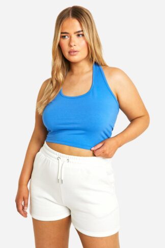 Womens Plus Halter Neck Top - Blue - 28, Blue